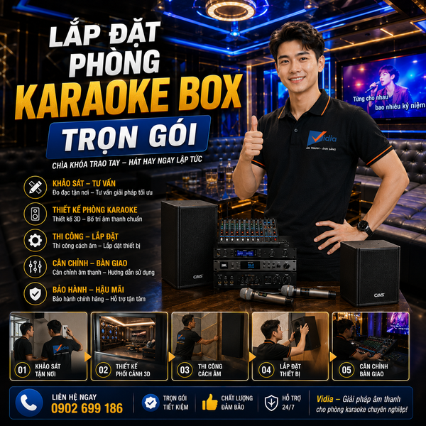 LẮP ĐẶT DÀN KARAOKE BOX TRỌN GÓI