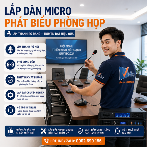 Lắp Dàn Micro Phát Biểu Phòng Họp