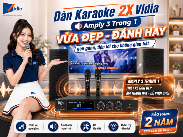 Dàn Karaoke Vidia 2X