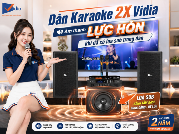 Dàn Karaoke Vidia 2X