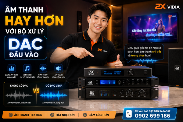 Dàn Karaoke Vidia 2X