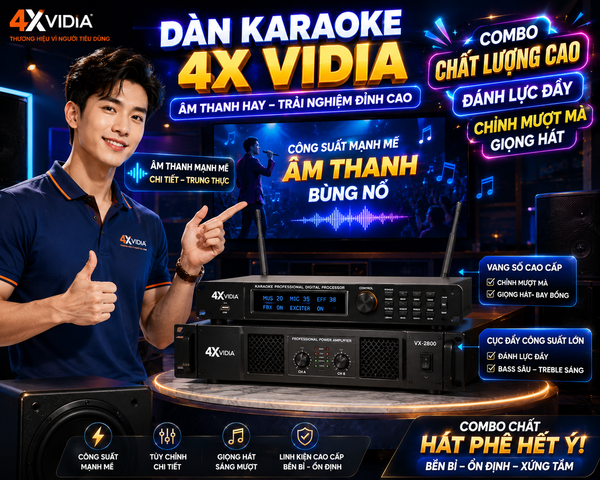 Dàn Karaoke Vidia 4X