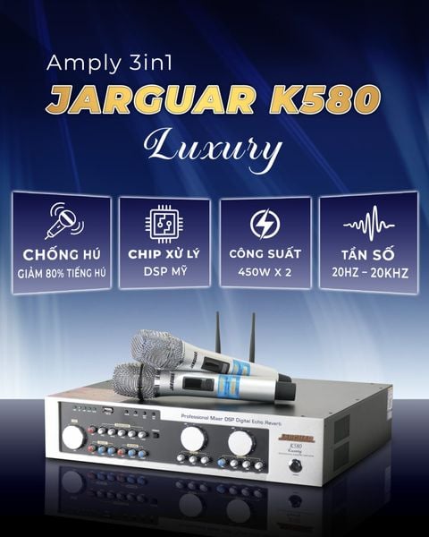 Amply 3 In 1 JARGUAR K580 Luxury