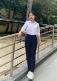  Quần tây học sinh nữ xanh đen vải mềm tuyết xuân hương - GDP034 