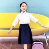  Chân váy quần đồng phục học sinh nữ xanh đen - DPG003 