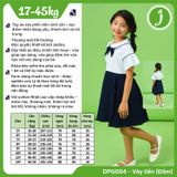  Đầm học sinh tay xòe viền - DPG004 