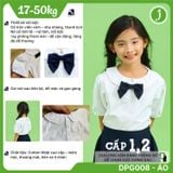 Áo sơ mi đồng phục học sinh nữ tay viền - DPG008 