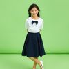  Chân váy quần đồng phục học sinh nữ xanh đen - DPG003 