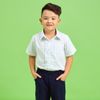  Áo sơ mi tay ngắn đồng phục học sinh viền ngực nam - DPT004 