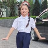  Áo sơ mi học sinh nữ bèo ngực - GDP001 