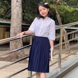  Áo sơ mi học sinh nữ tay lỡ - GDP002 