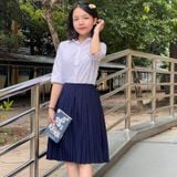  Áo sơ mi học sinh nữ tay lỡ - GDP002 
