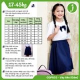  Đầm học sinh nữ cổ sen đính nơ ngực chất liệu cotton Nhật cao cấp mềm mịn, thoáng mát, bền và ít nhăn - GDP003 