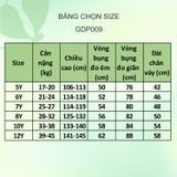  Chân váy học sinh yếm nơ trước - GDP009 