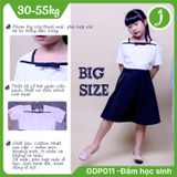  Đầm học sinh nữ cổ hải quân big size - GDP011 