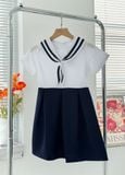  Đầm học sinh cổ hải quân chất liệu cotton Nhật cao cấp - GDP021 
