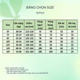  Áo sơ mi học sinh nữ xếp ly nhuyễn trên vai - GDP023 