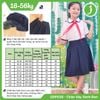  Chân váy học sinh xếp li xòe đính 4 nút - GDP028 