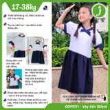  Đầm học sinh bé gái không cổ cột nơ - GDP031 
