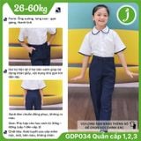  Quần tây học sinh nữ xanh đen vải mềm tuyết xuân hương - GDP034 