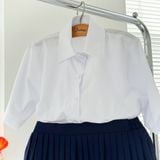  Áo sơ mi đồng phục học sinh nữ tay rộng với chất liệu cotton Nhật cao cấp - GDP035 