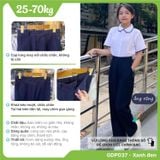  Quần tây học sinh nữ form xuông xanh đen cao cấp, mềm mịn, thoáng mát - GDP037 