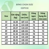  Đầm học sinh cổ hải quân váy xếp li chất liệu cotton Nhật cao cấp mềm mịn, thoáng mát - GDP039 