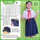  Chân váy học sinh vải lụa dập li lụa cao cấp mềm mịn, thoáng mát, bền và ít nhăn - GDP041 