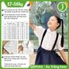  Áo sơ mi học sinh nữ bèo ngực trắng kem - GDP044 