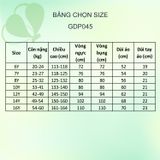  Áo sơ mi học sinh nữ cổ xanh cotton thoáng mát - GDP045 