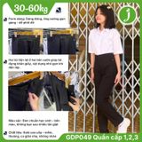  Quần tây nữ học sinh cao cấp màu đen Kaki cao cấp, có độ co giãn nhẹ, mềm mịn, thoáng mát - GDP049 