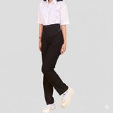  Quần tây nữ học sinh cao cấp màu đen Kaki cao cấp, có độ co giãn nhẹ, mềm mịn, thoáng mát - GDP049 