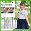  Đầm học sinh xếp ly cổ bèo chất liệu cotton nhật GDP053 