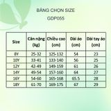  Áo sơ mi đồng phục học sinh nữ tay xuông - GDP055 