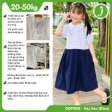  Đầm học sinh nữ cổ sơ mi khóa kéo - GDP056 