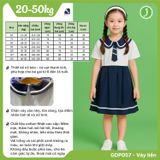  Đầm học sinh nữ cổ bèo cà vạt - GDP057 