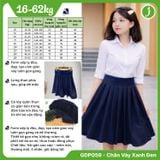  Chân váy học sinh nữ xếp ly gân cao cấp Jadiny GDP059 