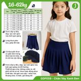  Chân váy học sinh nữ xếp ly gân cao cấp Jadiny GDP059 