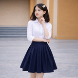  Chân váy học sinh nữ xếp ly gân cao cấp Jadiny GDP059 