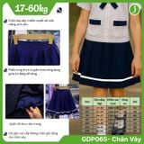  Chân váy học sinh nữ xếp ly viền trắng cao cấp Jadiny GDP065 