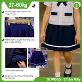  Chân váy học sinh nữ xếp ly viền trắng cao cấp Jadiny GDP065 