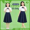  Chân Váy Xếp Li Đồng Phục Thanh Lịch Cho Bé Gái Từ Cấp 1 Đến Cấp 3 - Thiết Kế Dài Qua Gối - 2 Túi 2 Bên GDP071 