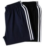  Quần thể dục 2 sọc học sinh xanh đen nam nữ TDP023 