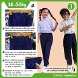  Quần dài học sinh phối thun hông không khóa kéo- TDP010 