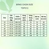  Áo sơ mi học sinh túi bên viền tay - TDP013 