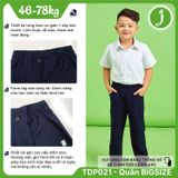  Quần tây học sinh dây kéo lưng thun co dãn form big size - TDP021 