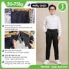  Quần tây học sinh nam màu đen vải kaki ít nhăn cấp 2, 3 quai rẽ - TDP026 