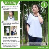  Áo thể dục học sinh nam nữ cấp 1, 2, 3 cao cấp cổ tròn - TDP029 