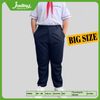  Quần tây học sinh nam xanh đen quai rẽ thun tăng đơ big size - TDP031 