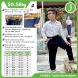  Quần dài học sinh kaki cao cấp lưng thun khóa kéo- TDP035 